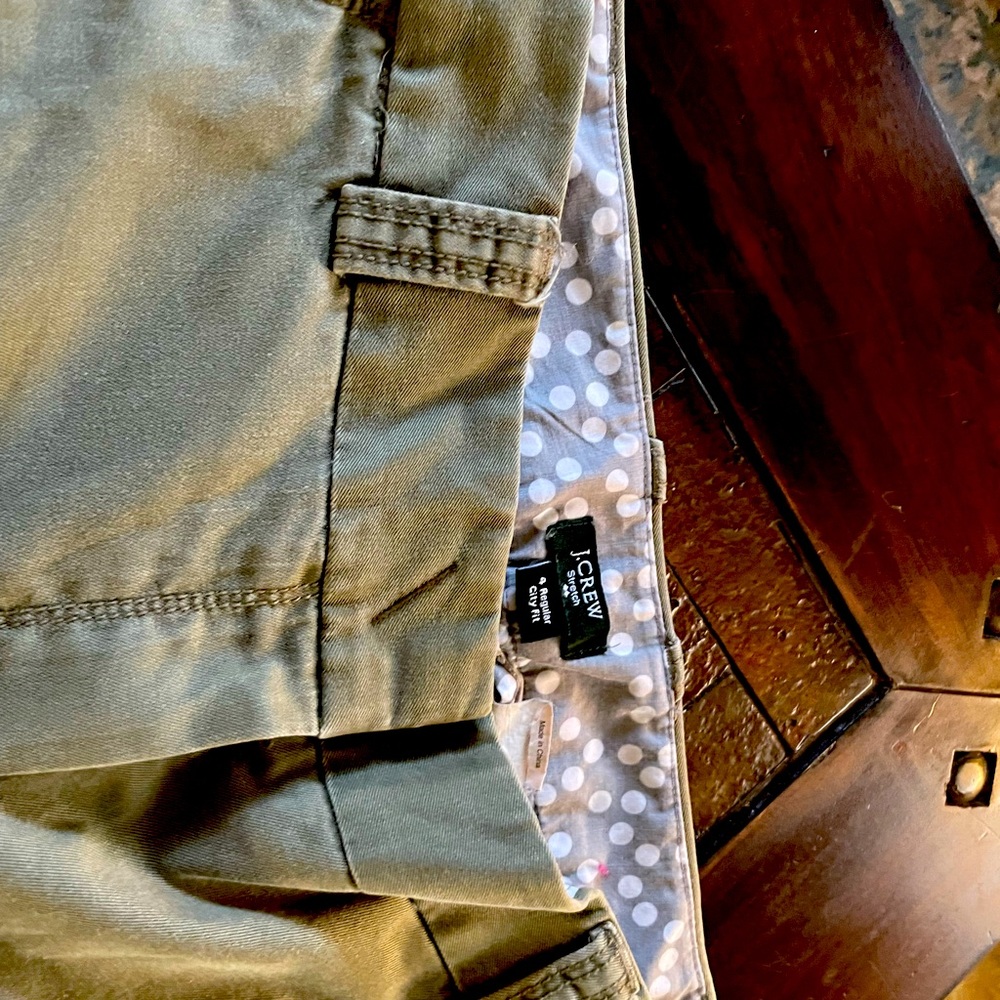 JCrew Army Green Chinos - size 4